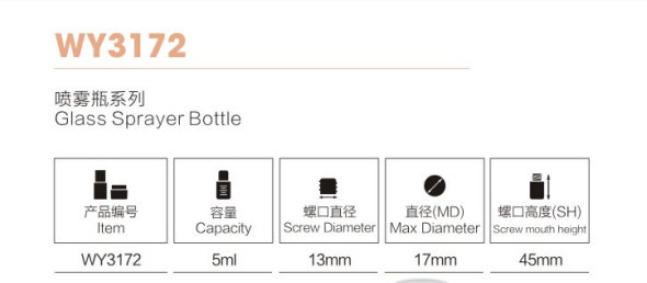 OEM-Kosmetikverpackungs-Glassprühflasche mit Deckel für Parfüm